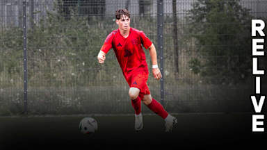 Spielszene aus dem Duell der FC Bayern U19 gegen den FC Ingolstadt 04.