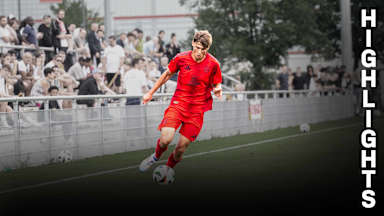 Spielszene aus dem Duell der FC Bayern U19 gegen den FC Ingolstadt 04