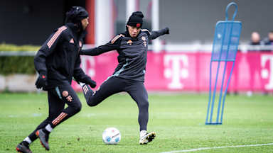 Jamal Musiala beim Abschluss im Training
