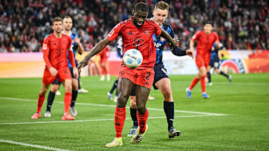 Spielszene aus dem Bundesliga-Spiel FC Bayern gegen 1. FC Heidenheim