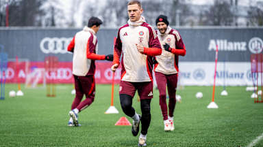 Training des FC Bayern vor dem Champions League-Spiel gegen Shakhtar Donetsk