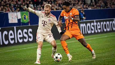 Szene der Partie Shakhtar Donetsk - FC Bayern in der Champions League