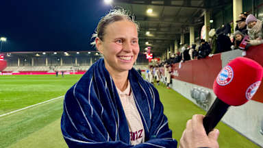 Klara Bühl im Interview nach dem Spiel gegen Juventus Turin