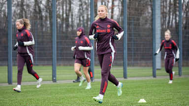 Captain Glódís Viggósdóttir in training for FC Bayern Women