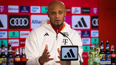 Vincent Kompany im Training des FC Bayern