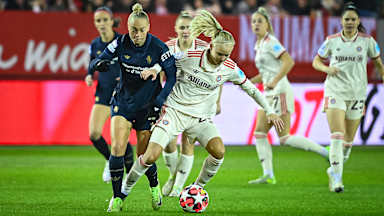 Pernille Harder, im Heimspiel der FC Bayern Frauen gegen Juventus Turin