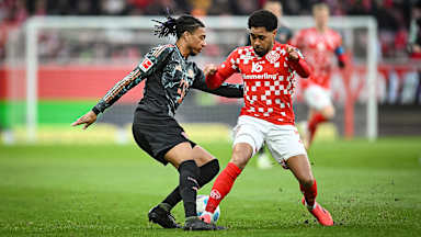 Spielszene aus der Partie Mainz 05 - FC Bayern