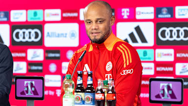 Vincent Kompany im Pressetalk vor dem Spiel gegen Leipzig