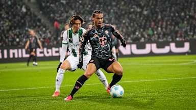 Spielszene aus dem Bundesliga-Duell Borussia Mönchengladbach vs. FC Bayern