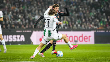 Spielszene aus der Bundesliga-Partie Borussia Mönchengladbach - FC Bayern