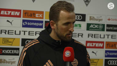 Harry Kane im Interview nach dem Spiel bei Borussia Mönchengladbach