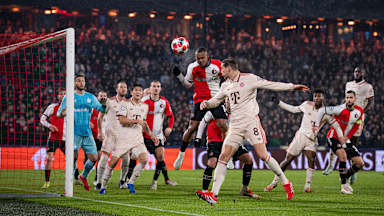 Spielszene aus Feyenoord Rotterdam - FC Bayern
