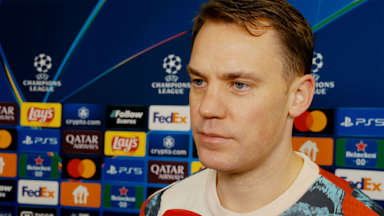 Manuel Neuer im Interview nach dem Champions League-Spiel des FC Bayern bei Feyenoord
