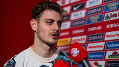 Josip Stanisic interviewed after the match at SC Freiburg