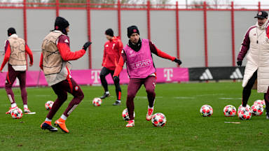 Entrenamiento del FC Bayern previo al partido de Champions contra el ŠK Slovan Bratislava.