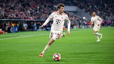 Thomas Müller im Champions League-Spiel gegen Bratislava