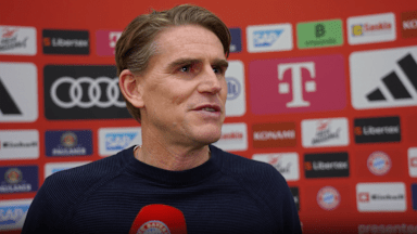 x im Interview nach dem Bundesliga-Spiel gegen Holstein Kiel