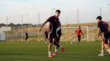 Szene aus dem Training der U19