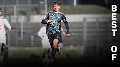 Louis Richter im Spiel der FC Bayern U19 beim 1. FC Heidenheim