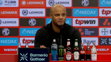 Vincent Kompany press conference Bayern Bayer Leverkusen