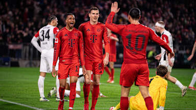Spielszene aus dem Bundesliga-Spiel FC Bayern vs. Eintracht Frankfurt