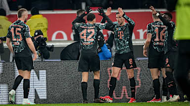 Spielszene aus der Partie VfB Stuttgart - FC Bayern
