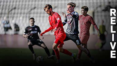 Luca Denk im Spiel der FC Bayern Amateure gegen die FC Würzburger Kickers