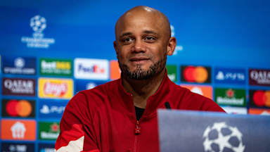 Vincent Kompany press conference Bayer Leverkusen