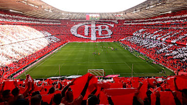 Choreo der FC Bayern-Fans vor dem Heimspiel gegen den VfL Bochum