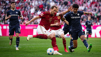 Spielszene aus dem Bundesliga-Spiel FC Bayern vs. VfL Bochum