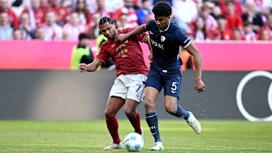 Szene aus dem Spiel zwischen FC Bayern und VfL Bochum
