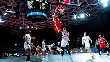 Der FC Bayern Basketball gewinnt das Heimspiel im BMW Park gegen Heidelberg