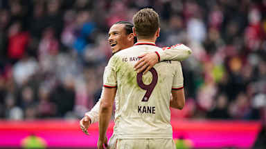 Spielszene aus dem Bundesliga-Spiel FC Bayern vs. FC St. Pauli