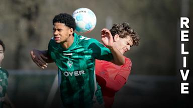 Zweikampf von Luis Schäfer gegen Werder Bremen.
