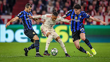 Spielszene aus FC Bayern - Inter Mailand