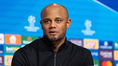 Head coach Vincent Kompany spoke at his press conference after Bayern's Champions League quarter-final first leg at home to Inter Milan.