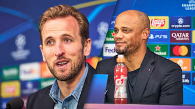 press conference Inter Milan Bayern Harry Kane Vincent Kompany