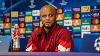 Vincent Kompany at the press conference after the match at Inter Milan