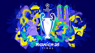Logo des Champions League-Finales 2025 in München