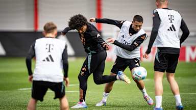 Das Training des FC Bayern vor dem Bundesliga-Heimspiel gegen den 1. FC Heidenheim