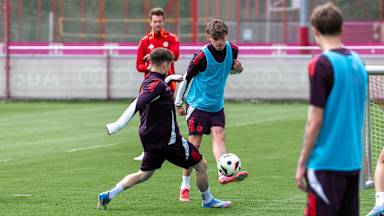 Guido Della Rovere im Amateure-Training an der Säbener Straße.