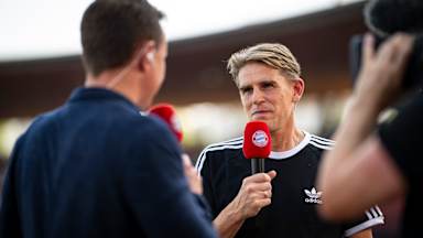 Christoph Freund in an interview before Bayern's friendly at Grasshoppers Zürich kicked off