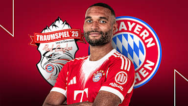 Grafik mit Jonathan Tah im Bayern-Trikot