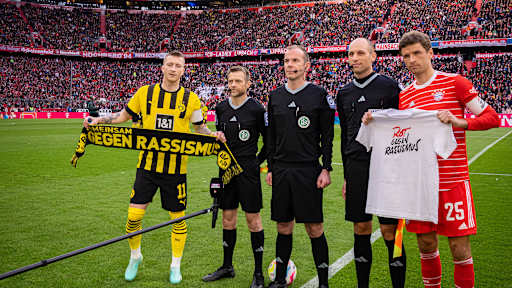 Rot gegen Rassismus FC Bayern Borussia Dortmund