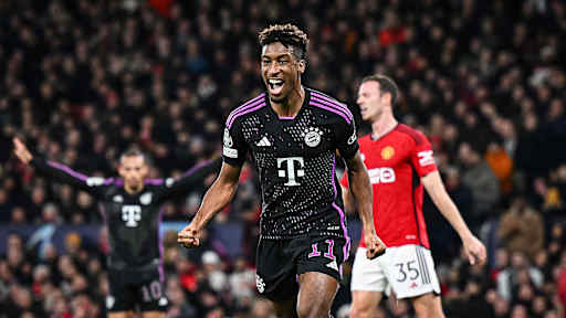 Partido de la Champions League entre el Manchester United y el FC Bayern