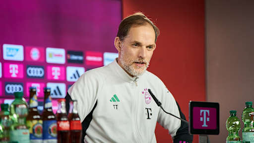 FC Bayern-Trainer Thomas Tuchel im Pressetalk