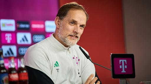 Thomas Tuchel spricht im Pressetalk des FC Bayern