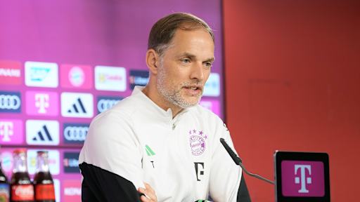 Thomas Tuchel speaking at his press conference