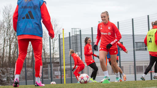 FC Bayern Women training before Roma Champions League game