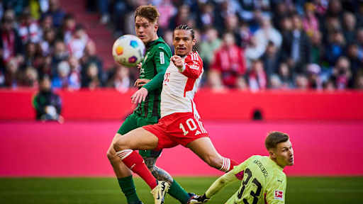 Spielszene aus dem Bundesliga-Duell FC Bayern vs Borussia Mönchengladbach
